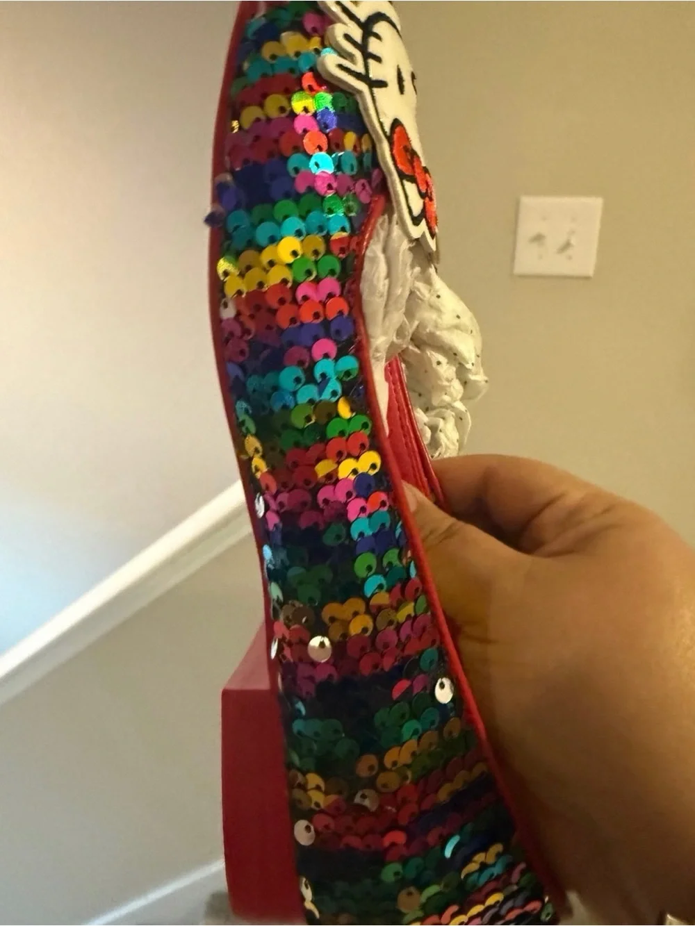 Modcloth x Hello Kitty Rainbow Sequin flats in US size 7 / 38